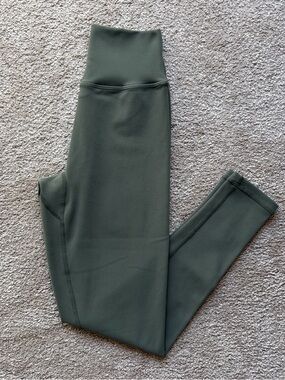 P'tula Olive Green High Waist 23” Sierra Leggings